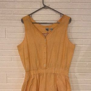 Yellow Gingham Romper